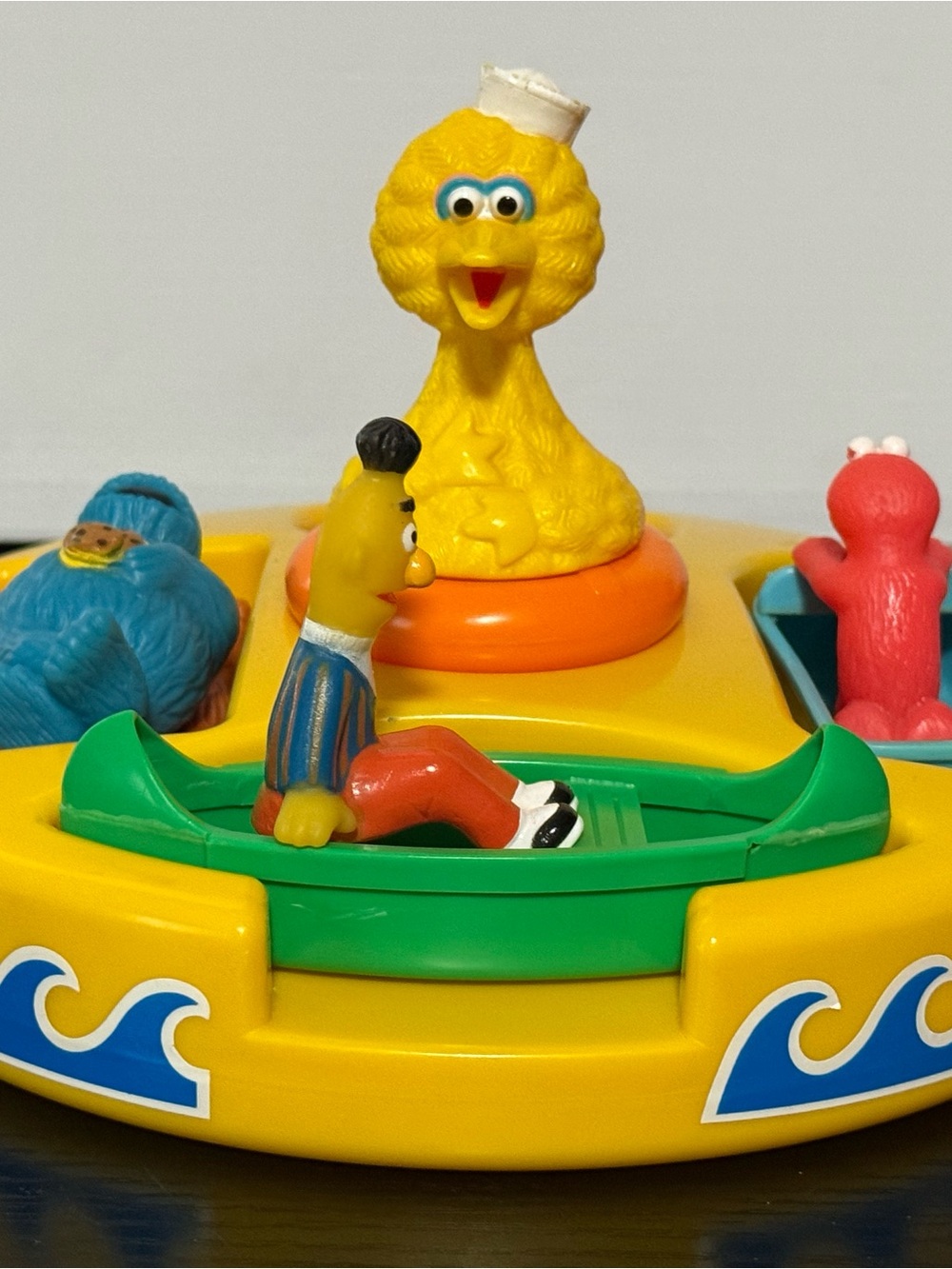 Vintage Sesame Street Floating Shape Sorter Toy Featuring (5) Classic Characters